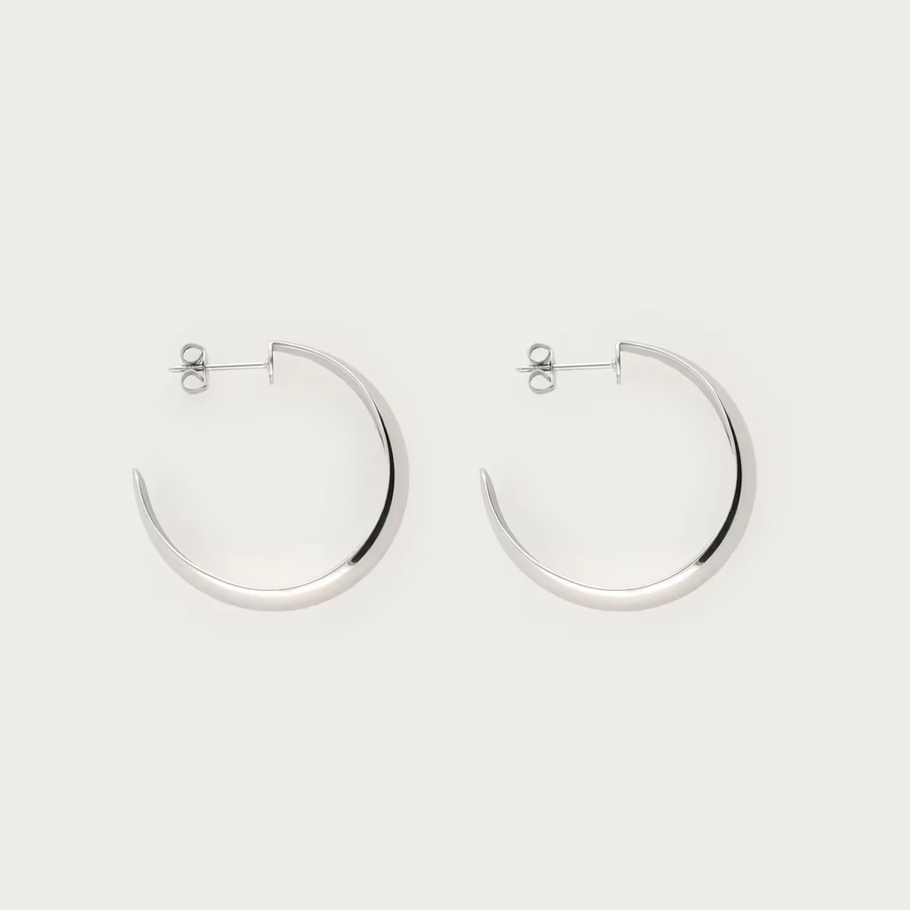 90's Midi Oorringen Zilver
