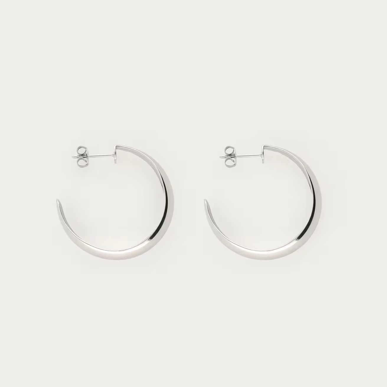 90's Midi Oorringen Zilver