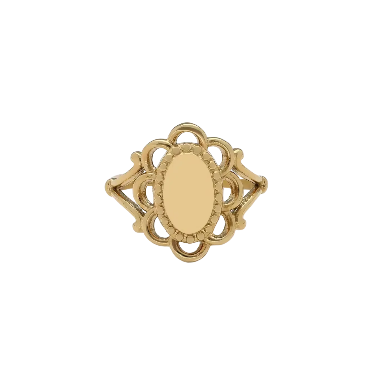 Vintage Signet Ring Goud