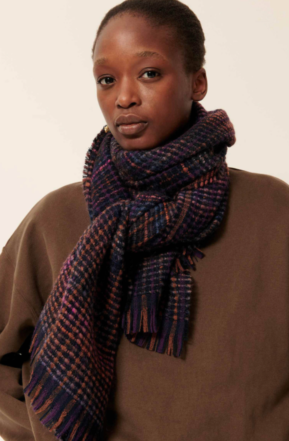 Niu Pio Scarf Ruby Blue
