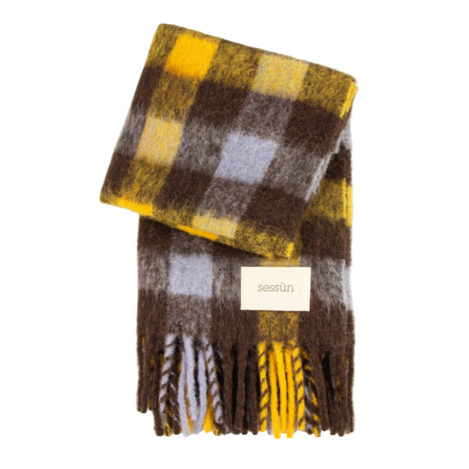 Mattia Scarf Brown Check
