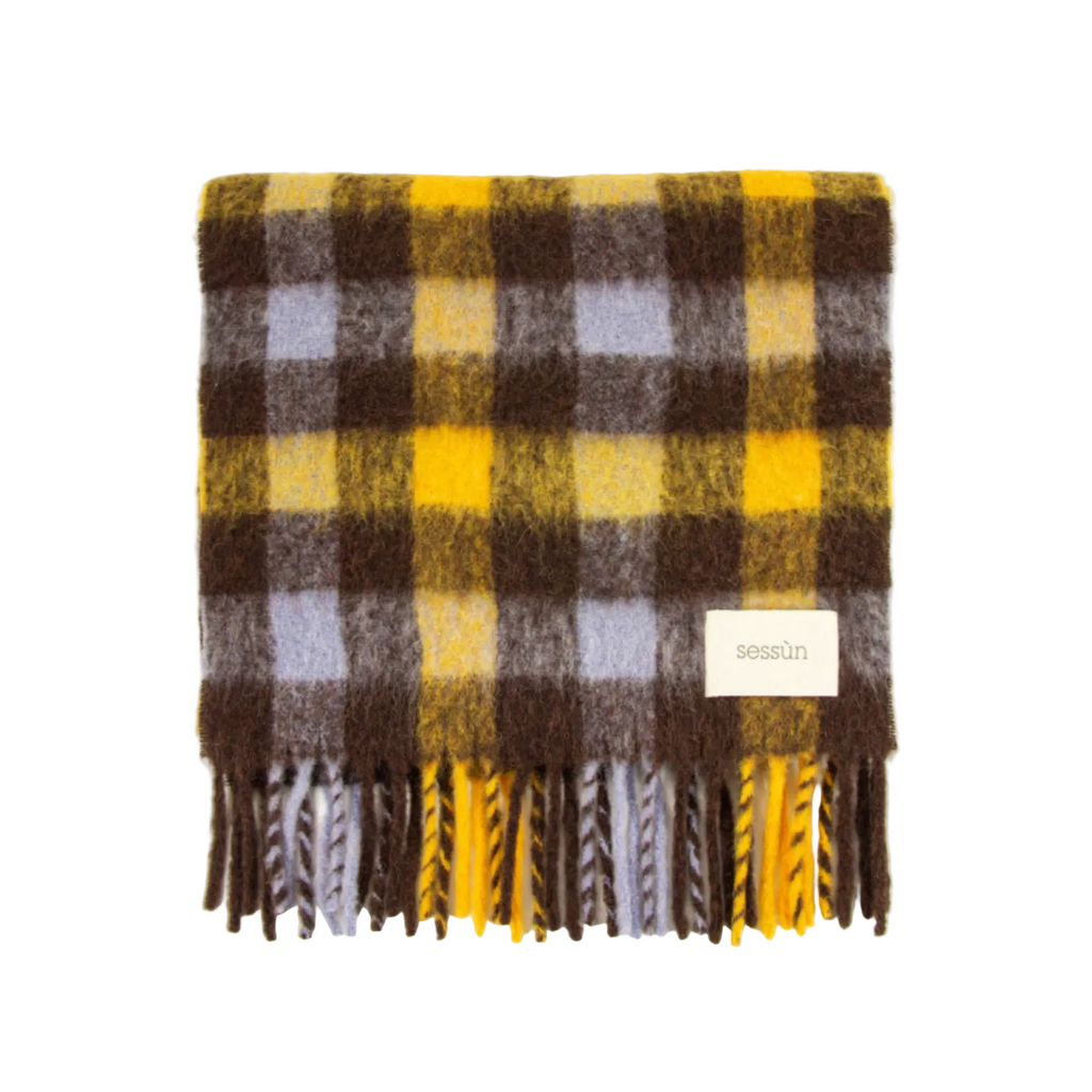 Mattia Scarf Brown Check