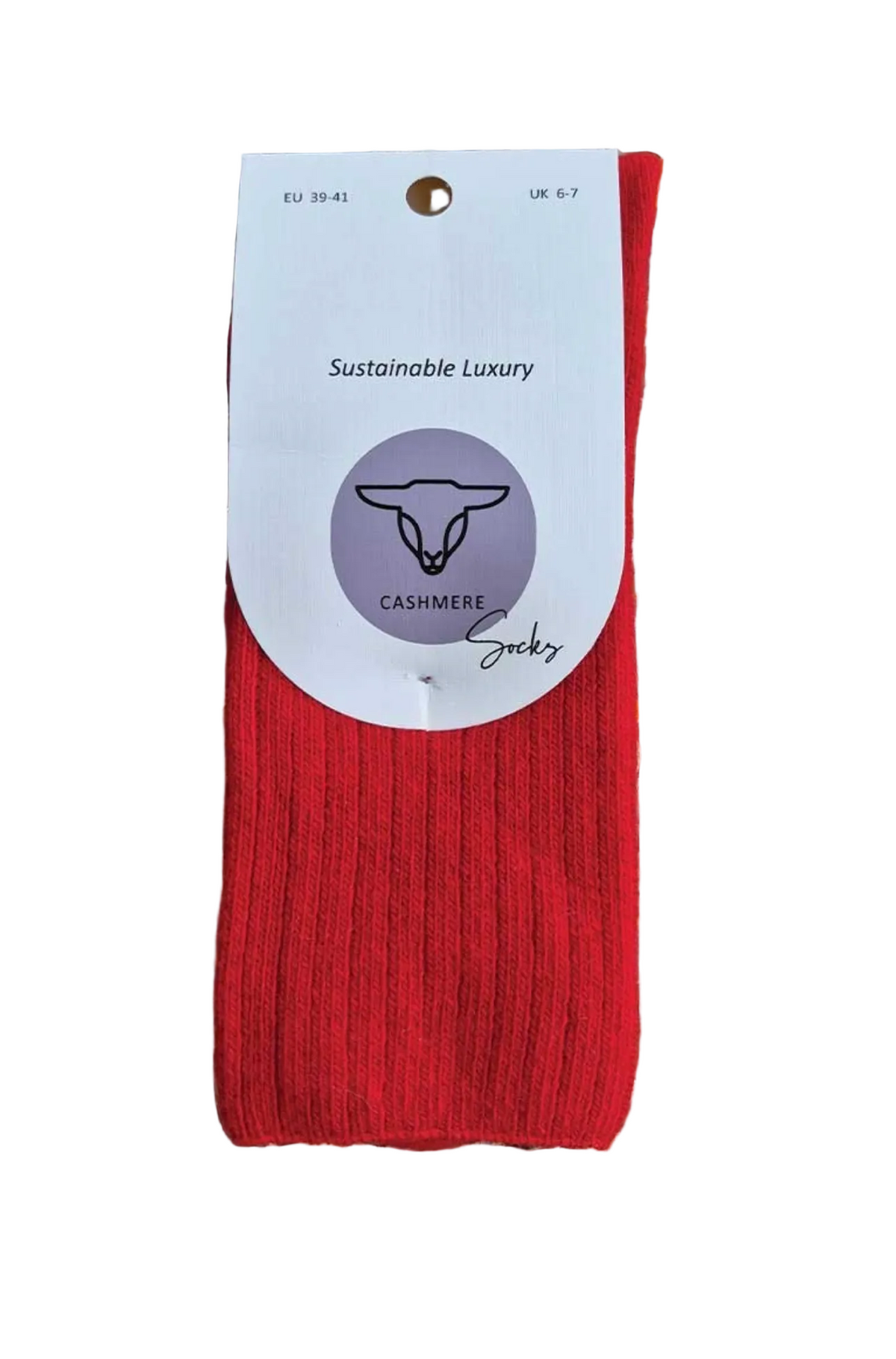 Cashmere Sokken Red