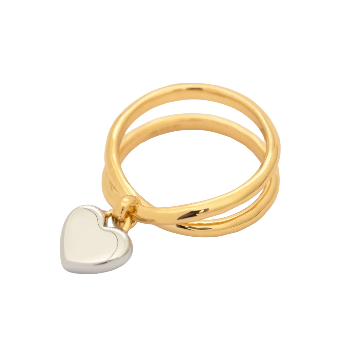 Claire Crossover Heart Ring