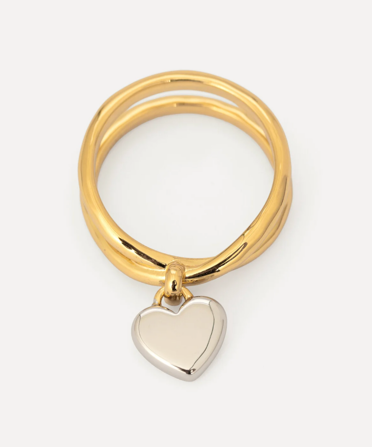 Claire Crossover Heart Ring