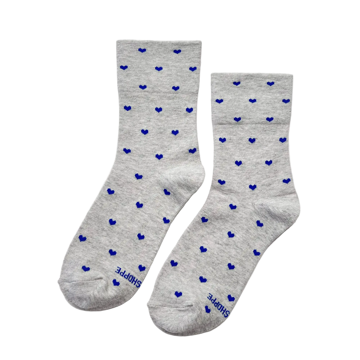Sneaker Socks Heart Grey