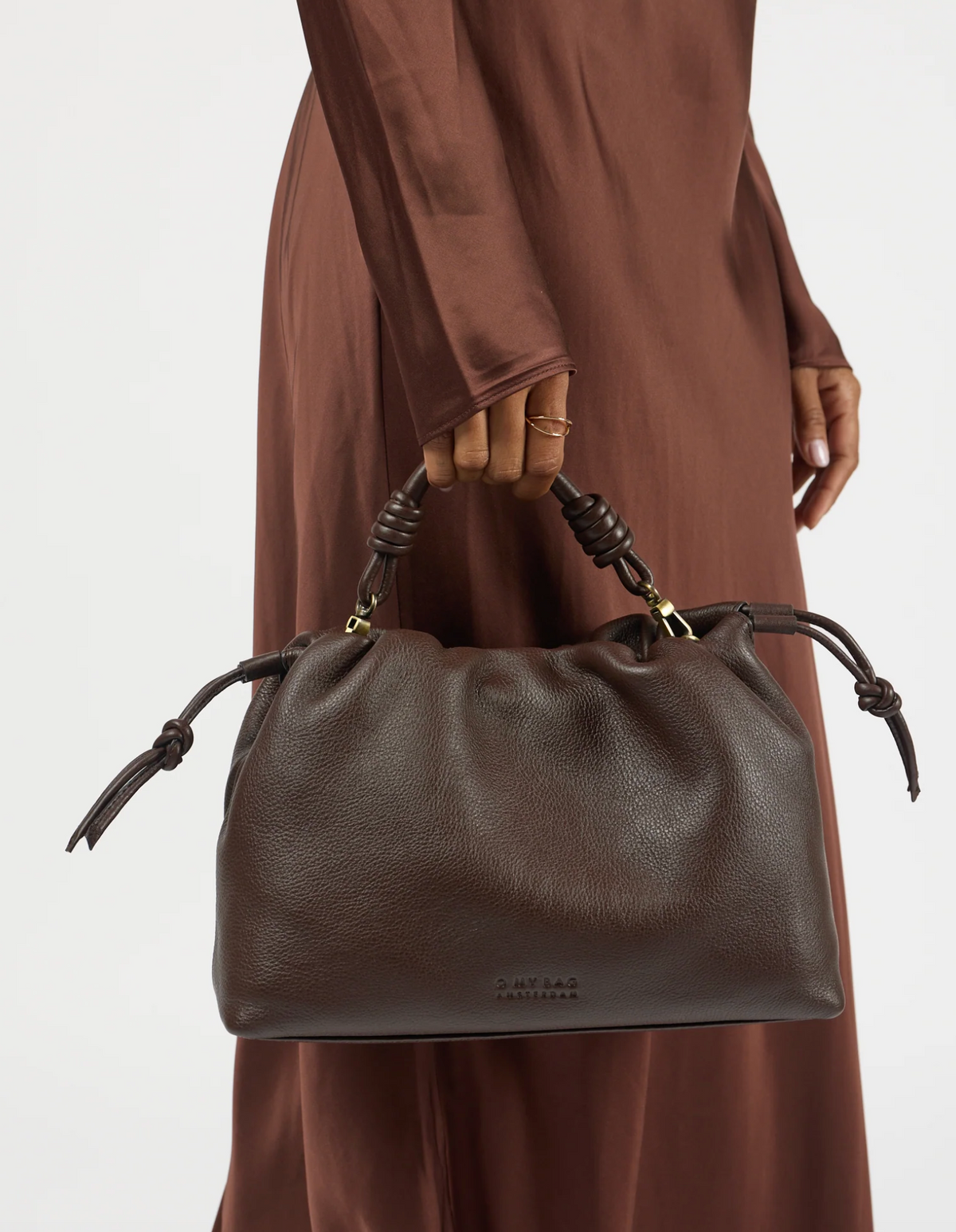 Kiki Midi Chocolate Soft Grain Leather