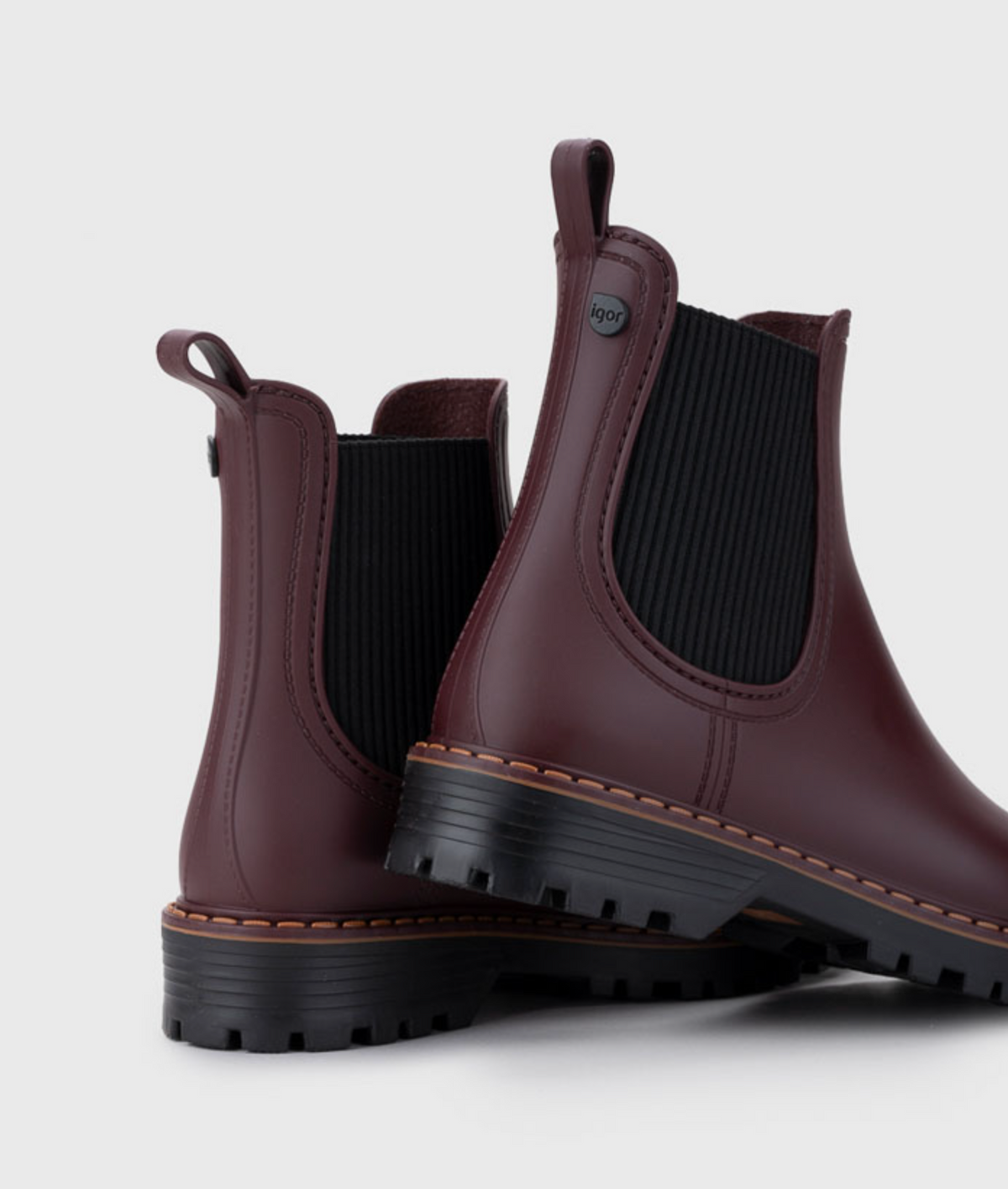 Track Tri Boots Burgundy