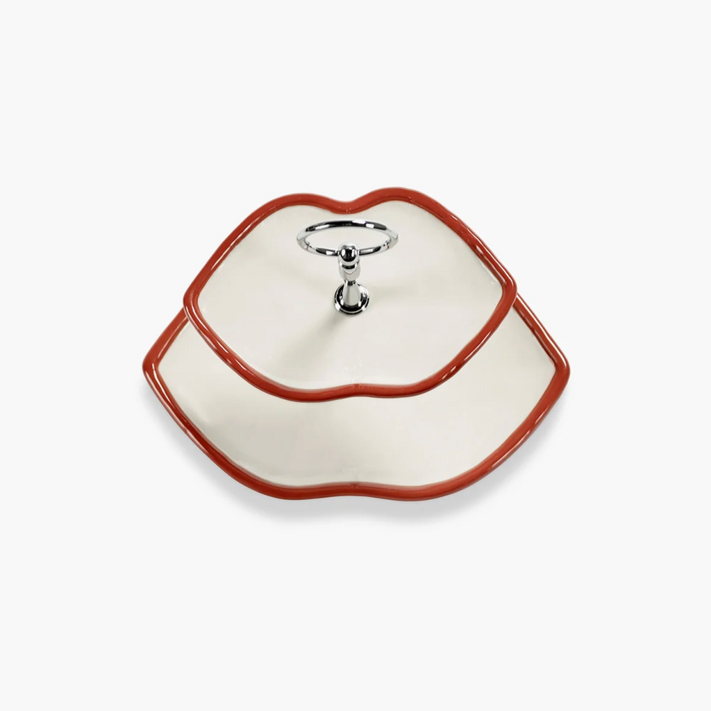 Cake Stand Red Lips