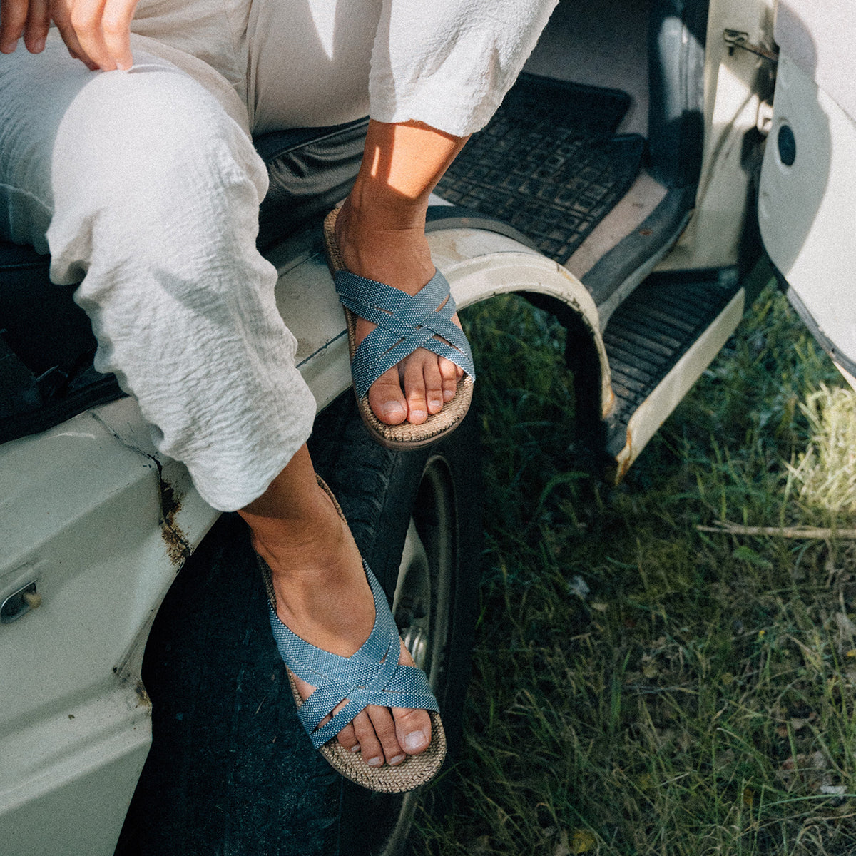 Sandaal Blue Dots