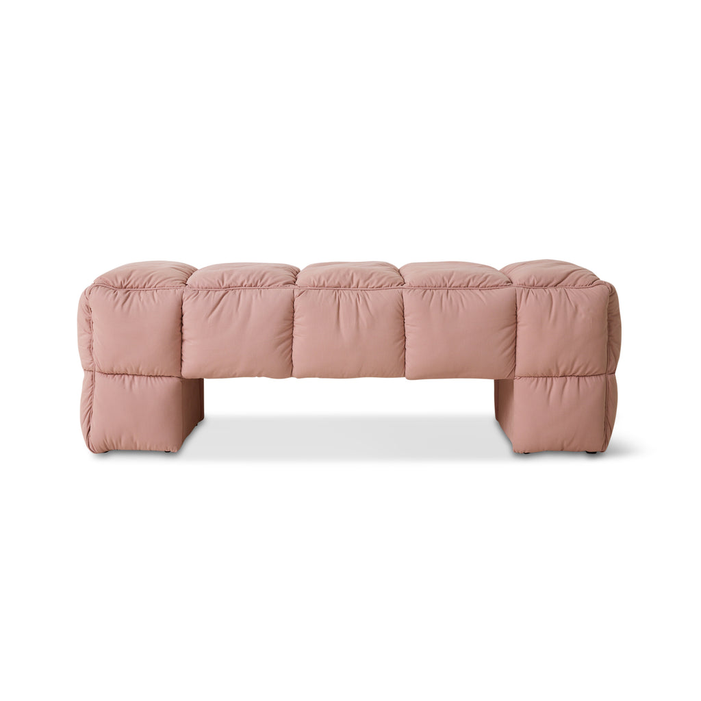 Puffy Lobby Bench Blush