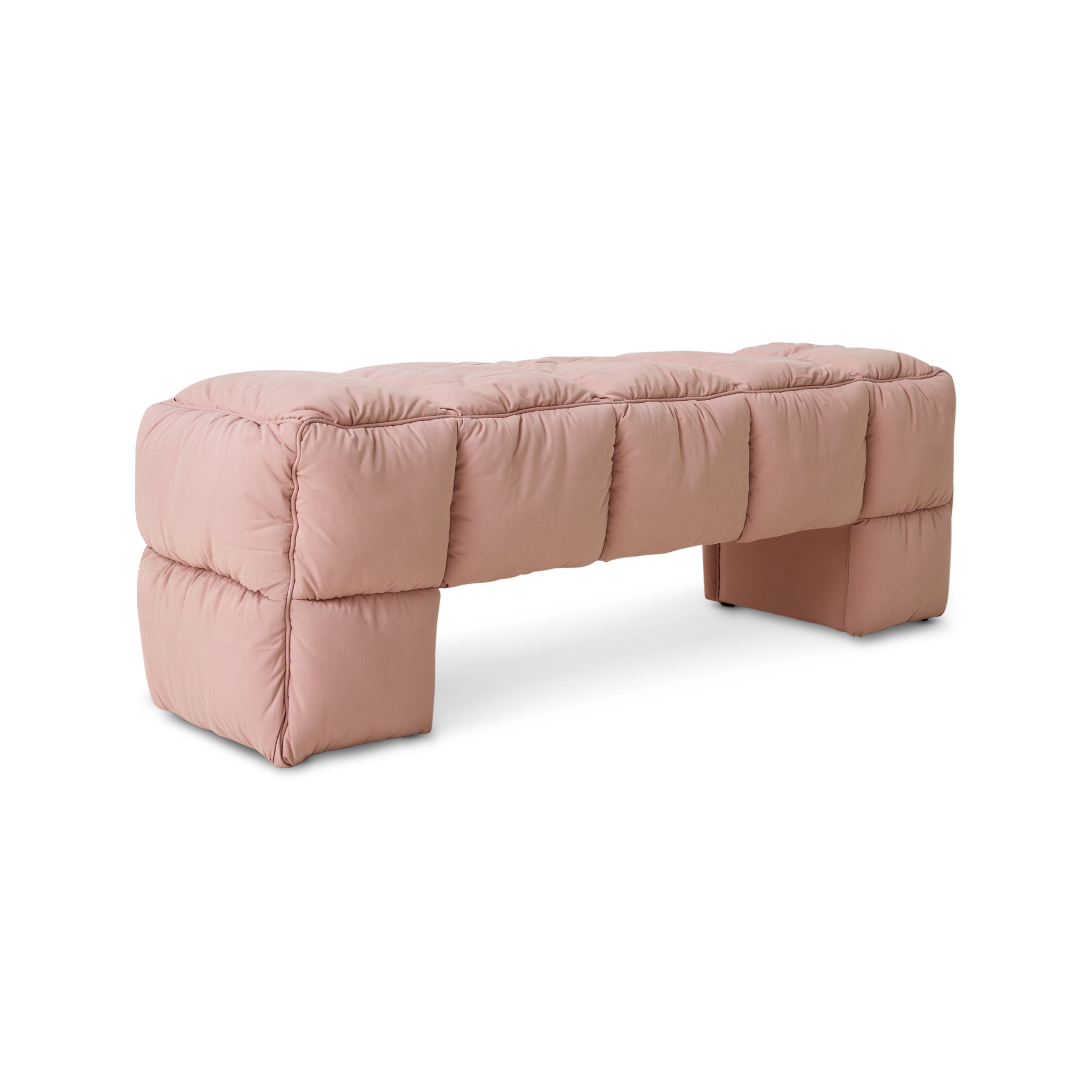 Puffy Lobby Bench Blush