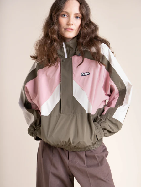 Abbesses Regenjas Khaki/Pink