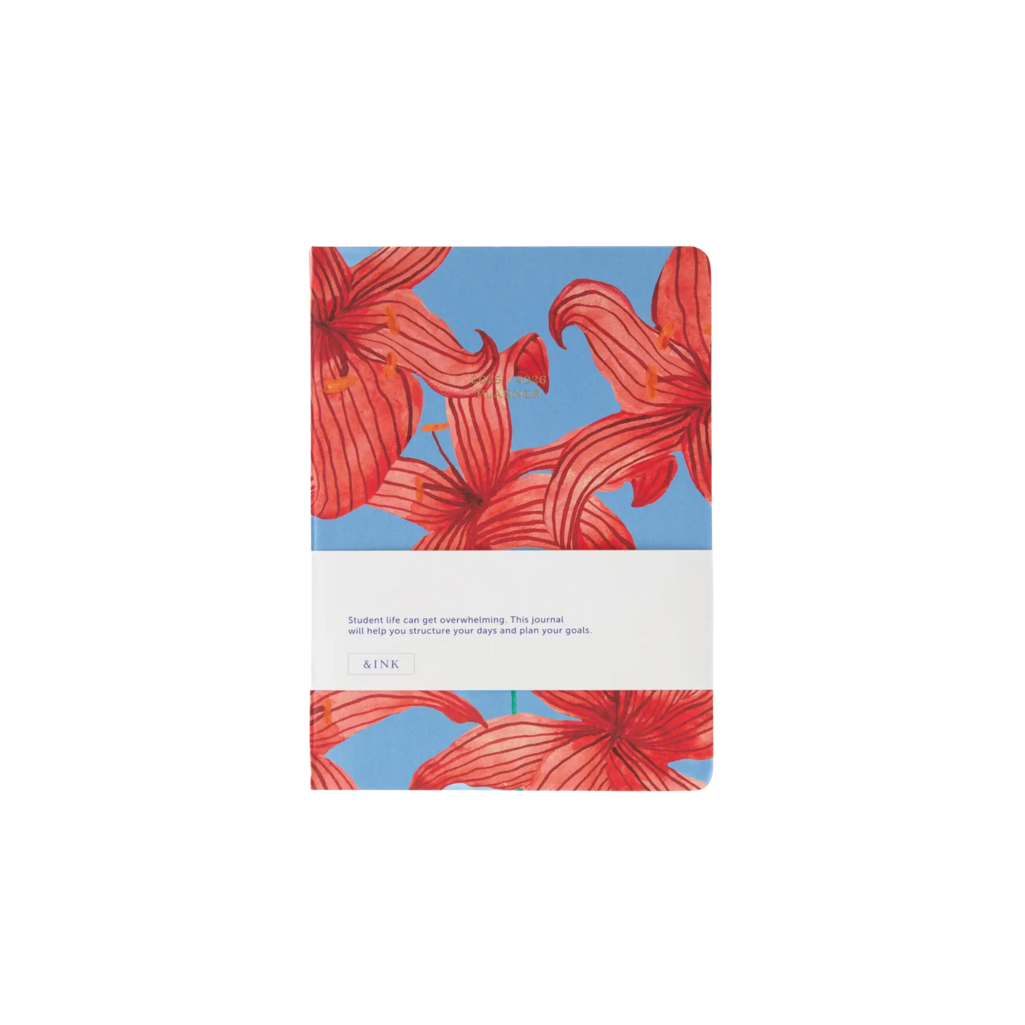 Schoolagenda Flower Red 25/26