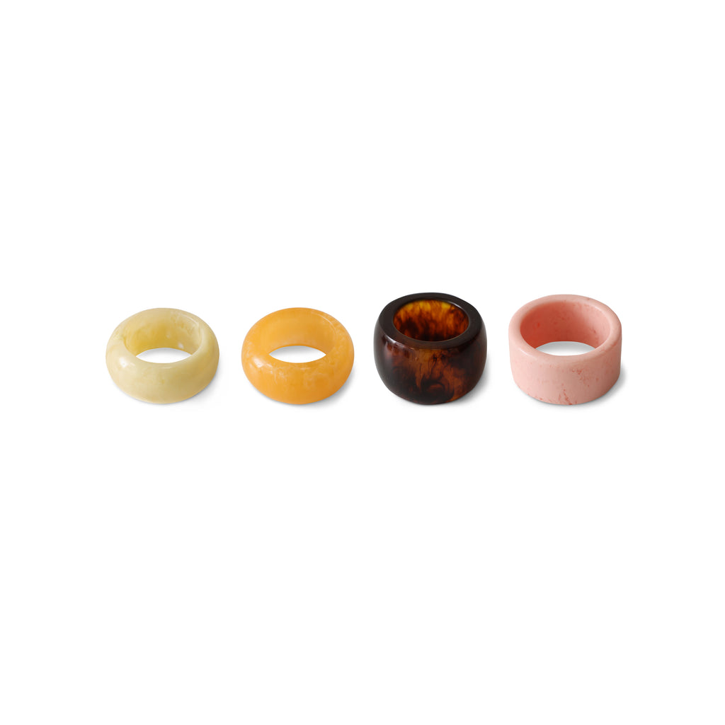 Napkin Rings Sunrise Set/4