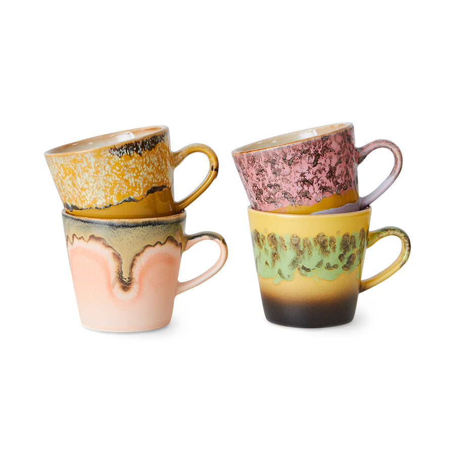 70s Americano Mugs Radiant Set/4