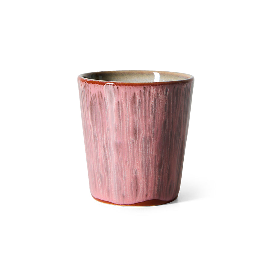70s Ceramics Coffee Mug Rhubarb