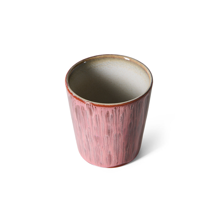 70s Ceramics Coffee Mug Rhubarb