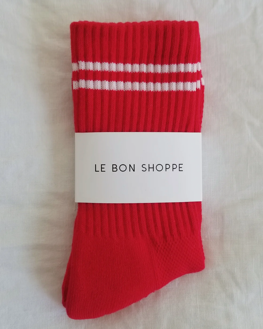 Boyfriend Socks Red