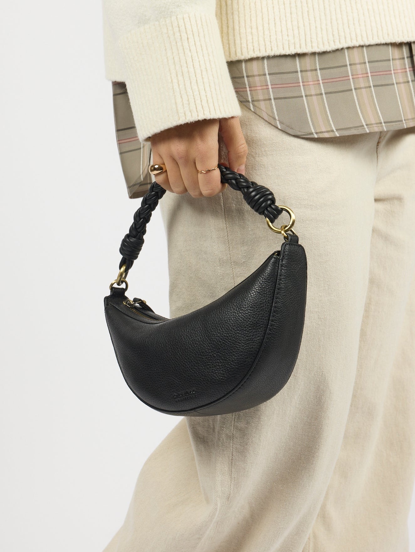 Leo Mini Black Soft Grain Leather