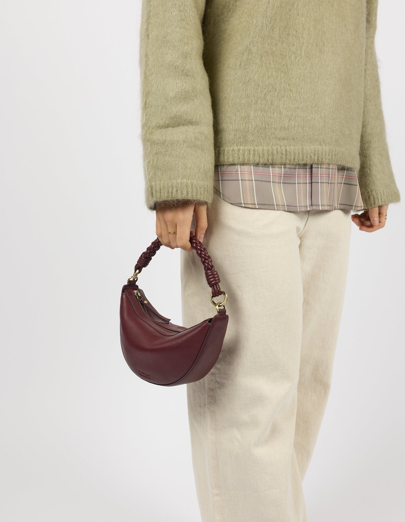 Leo Mini Dark Cherry Soft Grain Leather