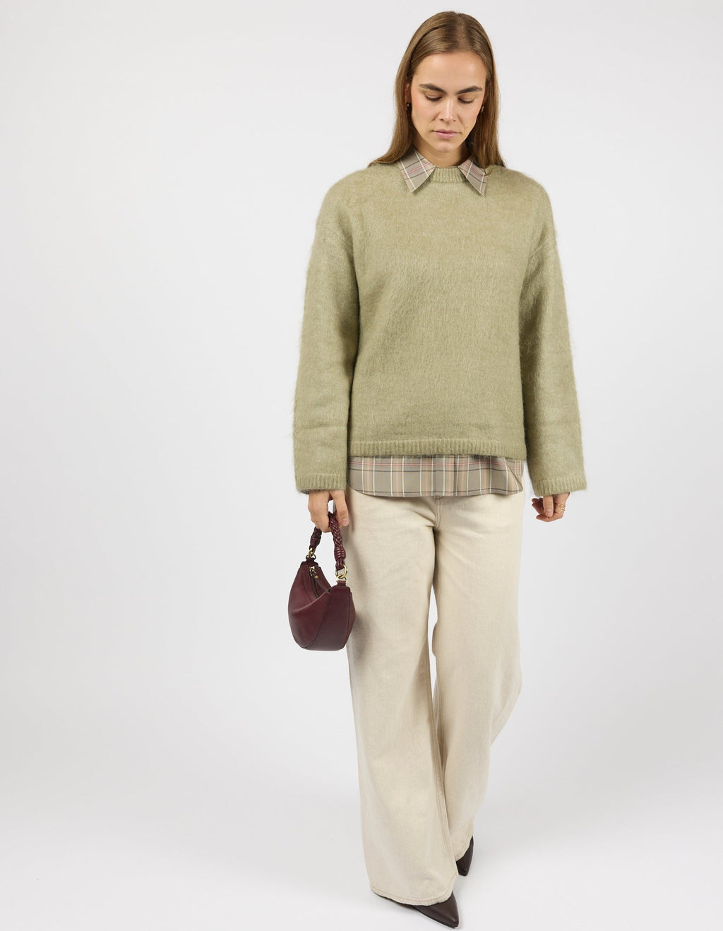 Leo Mini Dark Cherry Soft Grain Leather