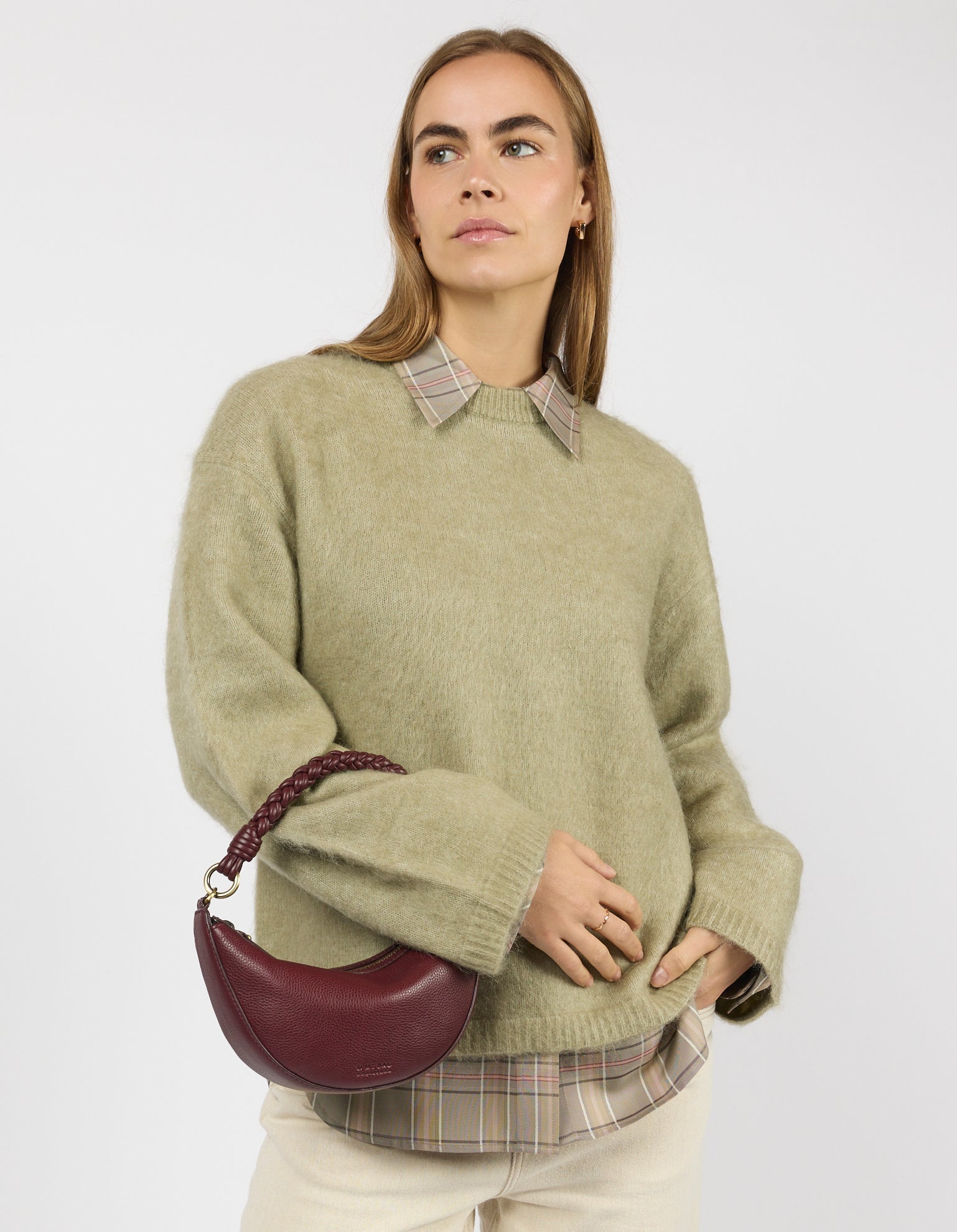 Leo Mini Dark Cherry Soft Grain Leather