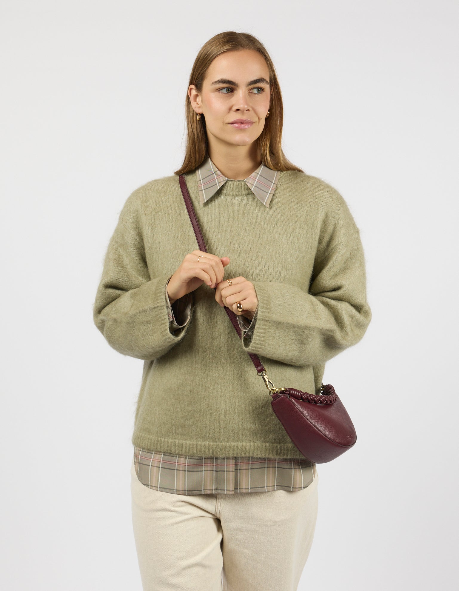 Leo Mini Dark Cherry Soft Grain Leather