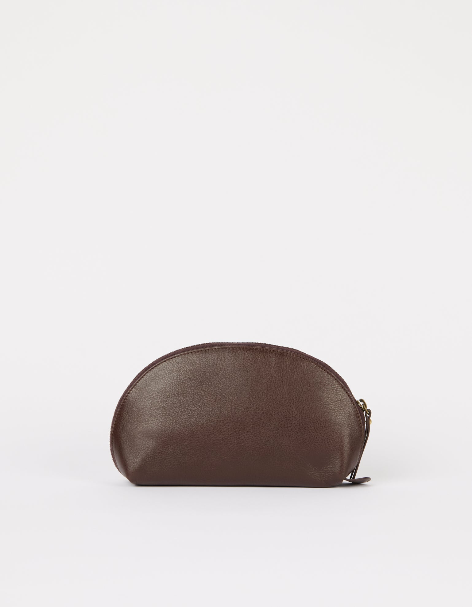 Make Up Case Chocolate Soft Grain Leather