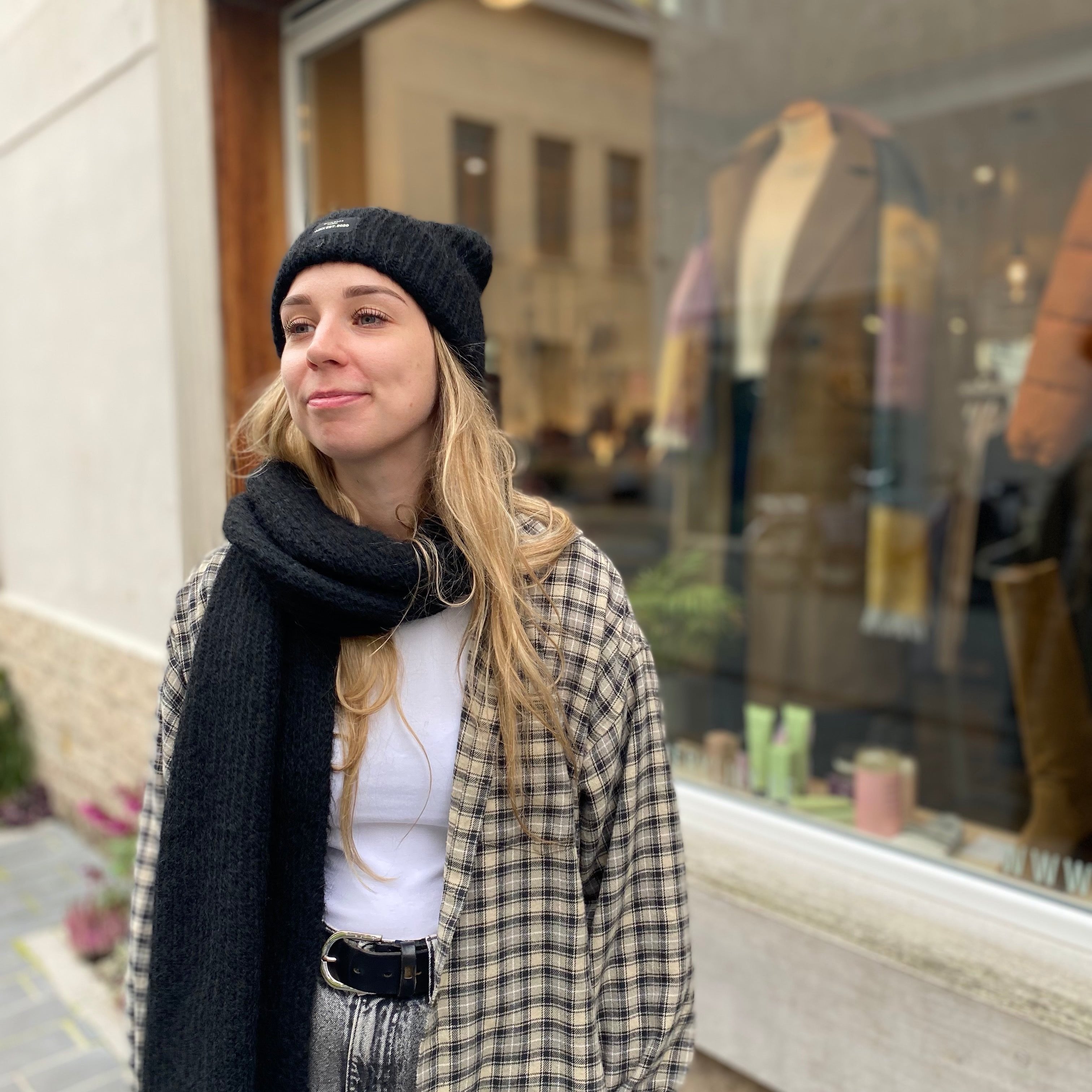 Muts en Sjaal Set Zwart