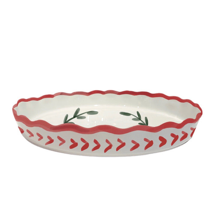 XL Quiche Schaal Rood