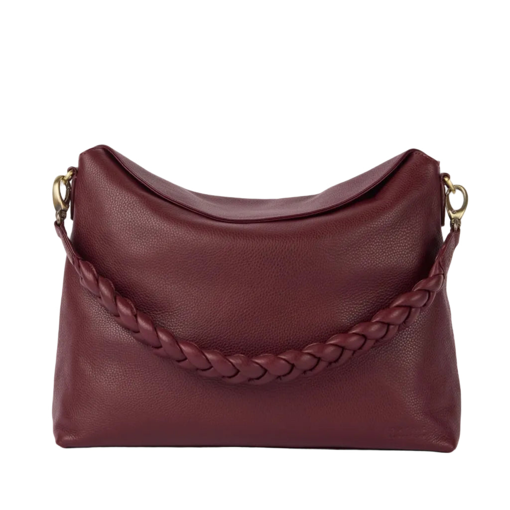 Sienna Dark Cherry Soft Grain Leather