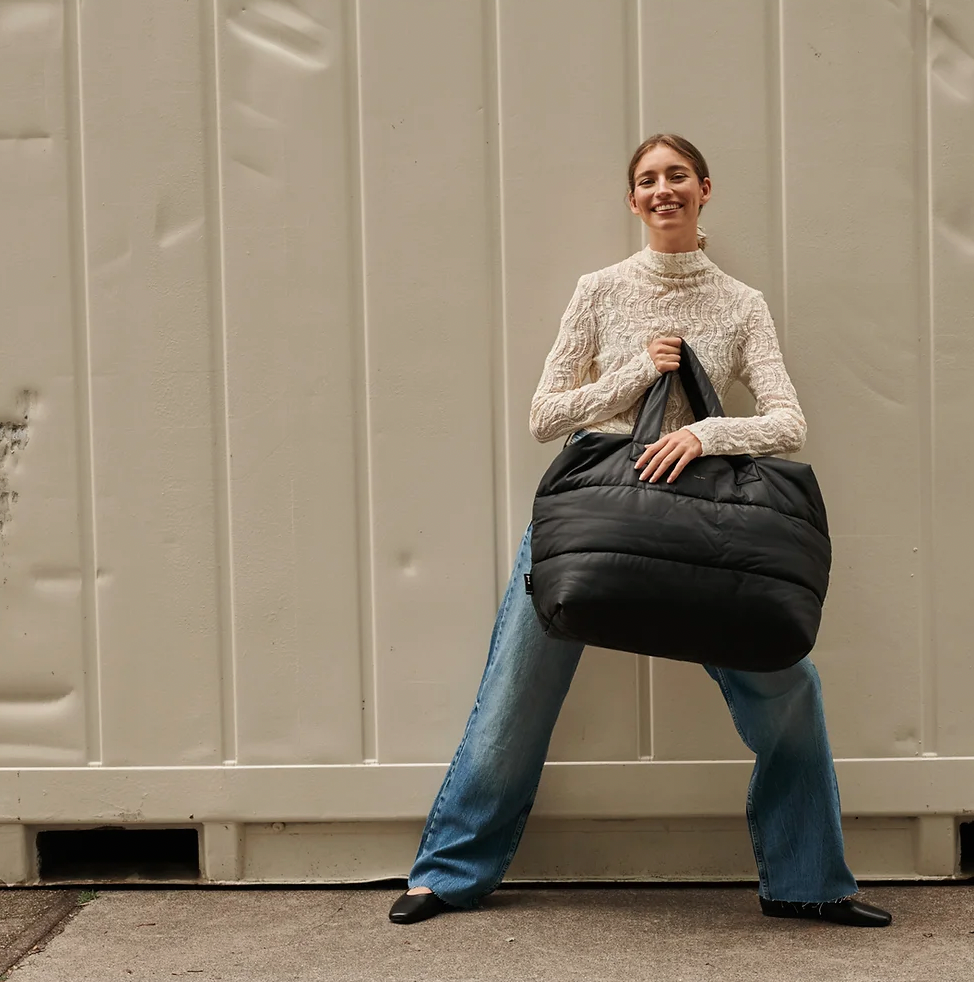 Camill Puffy Weekendtas Black