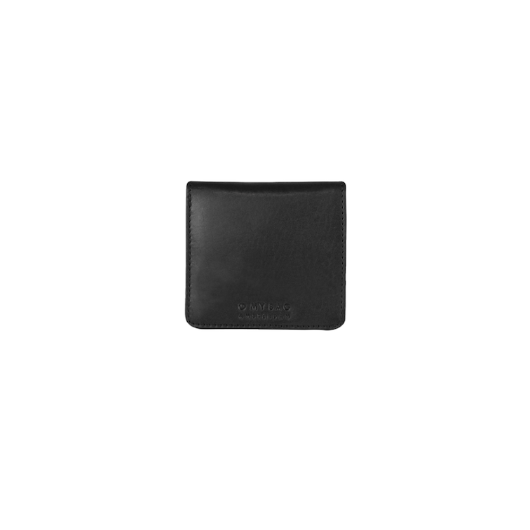 Alex Fold-Over Wallet Black Classic Leather