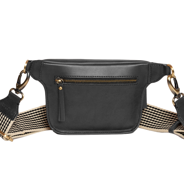 Beck's Bum Bag Black Apple Leather