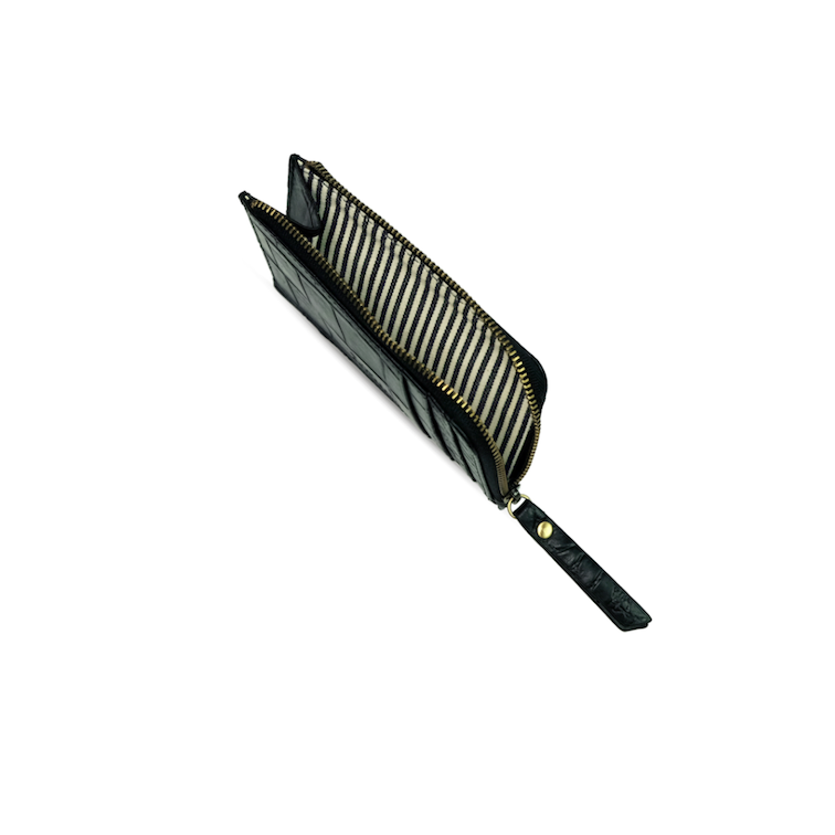 Lola Coin Purse Black Croco