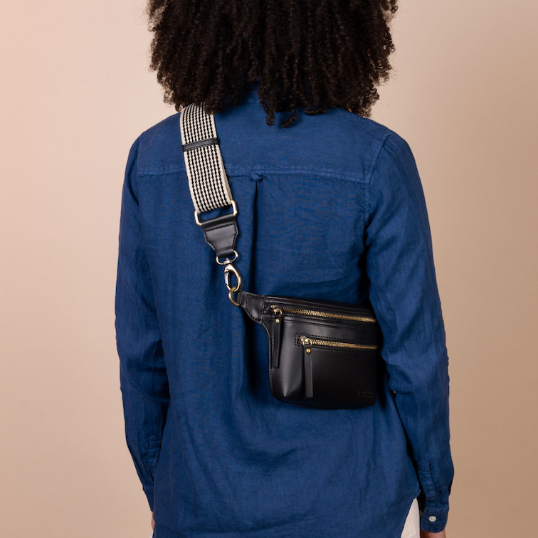 Beck's Bum Bag Black Apple Leather