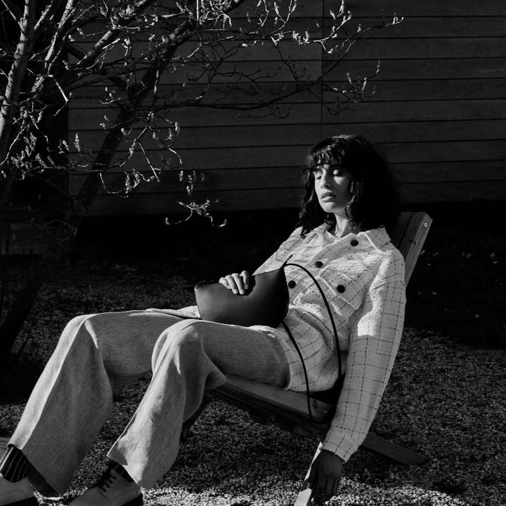 Farou Half Moon Bag Black