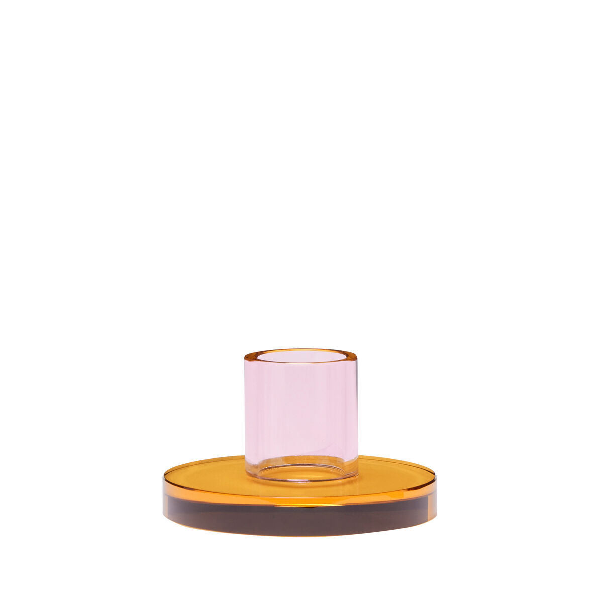 Astro Candleholder Small Pink/Orange