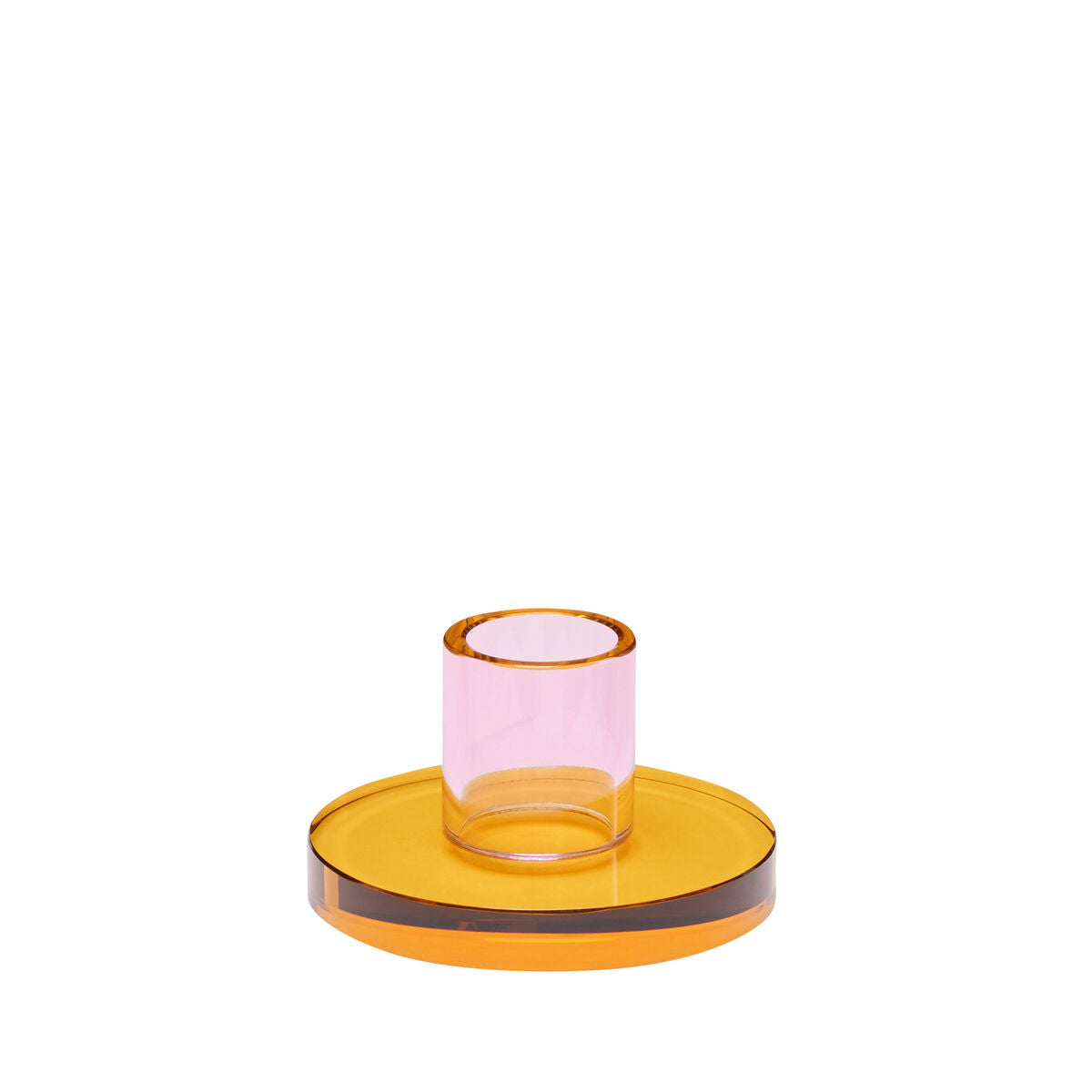 Astro Candleholder Small Pink/Orange
