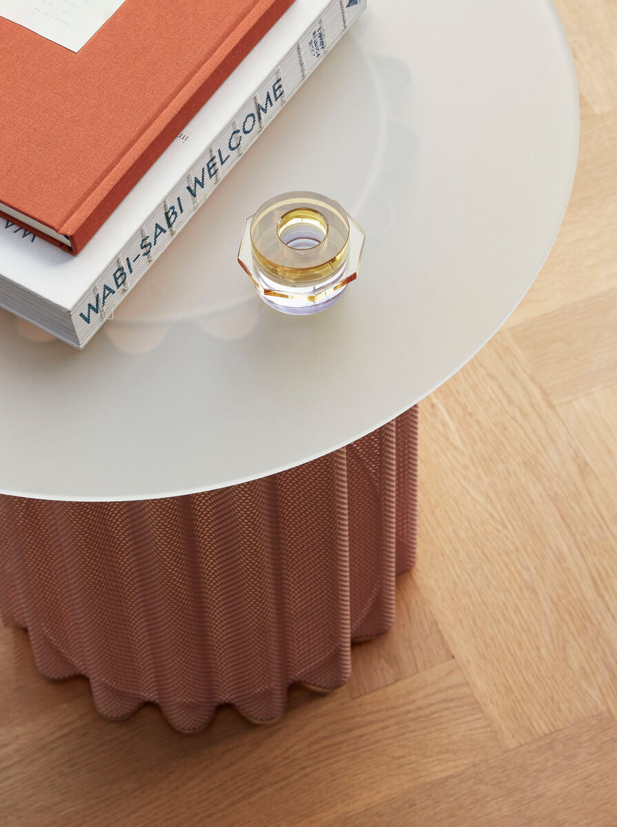 Kiosk Candlesticks Amber/Purple Set/2