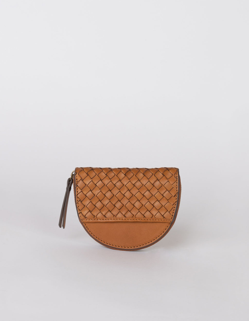 Laura Coin Purse Classic Woven Cognac
