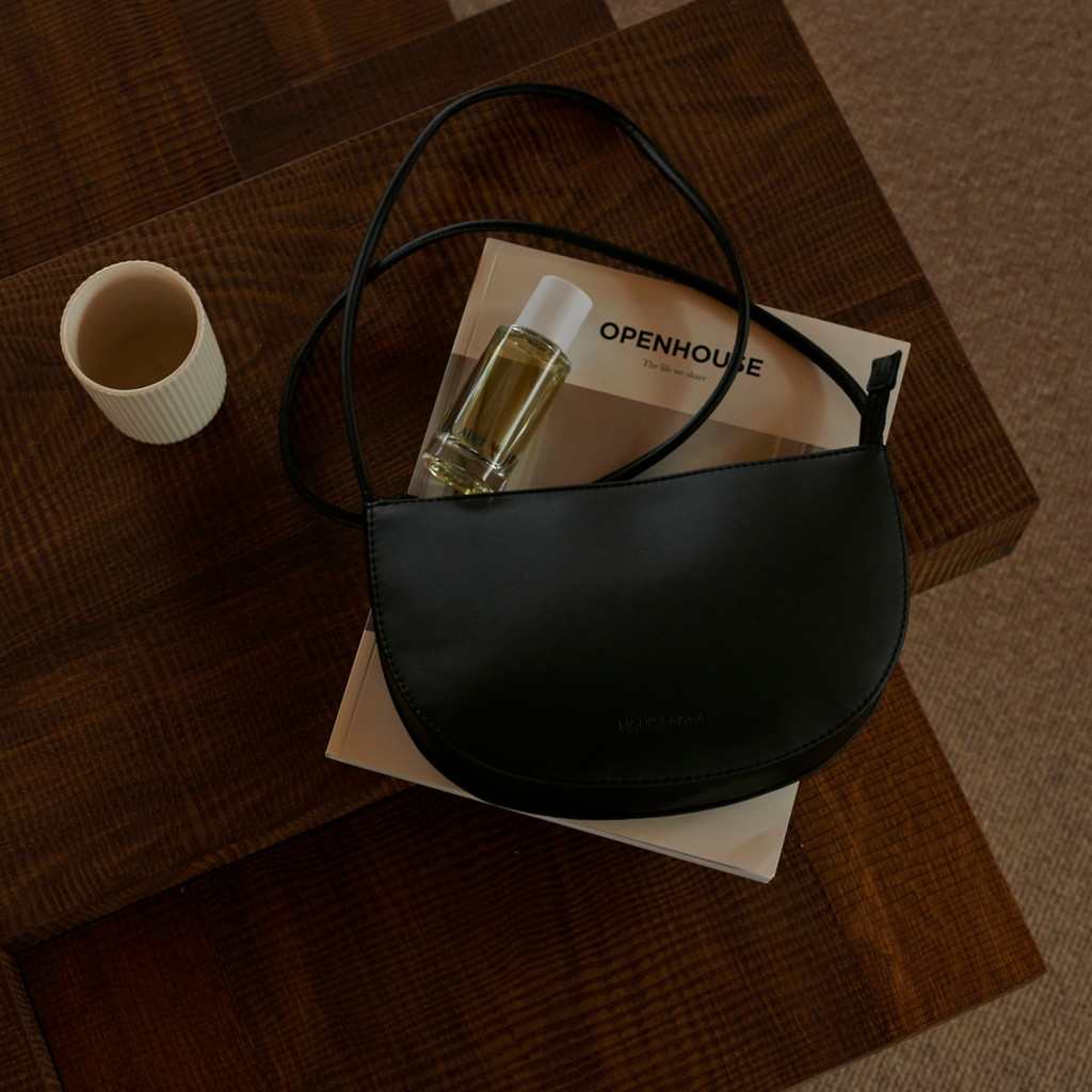 Farou Half Moon Bag Black